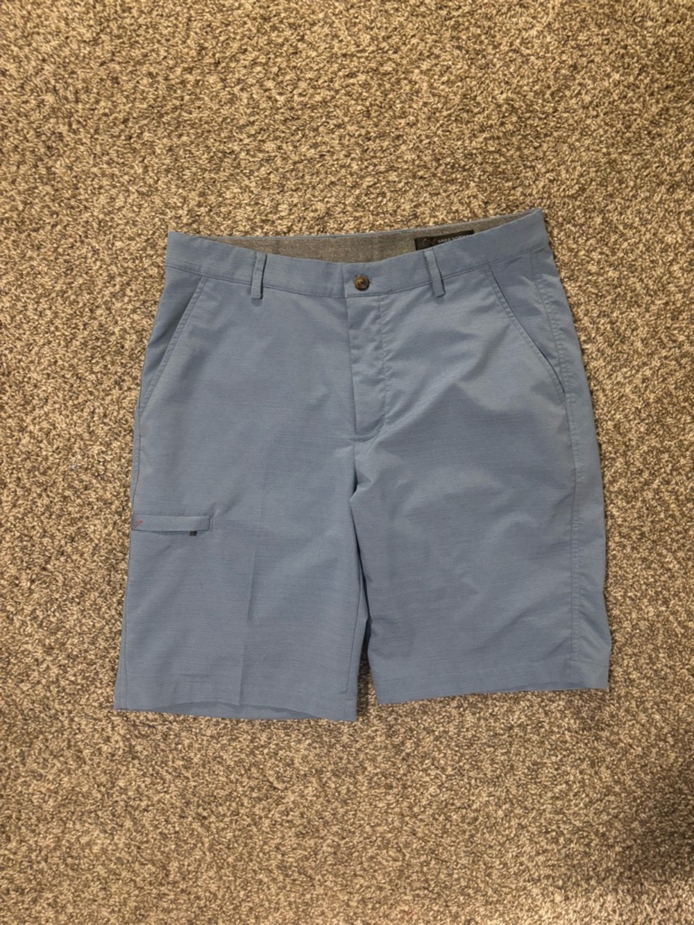 Greg Norman Collection Light Blue Hybrid Golf Shorts